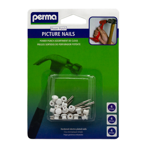 Perma Power Punch Nails Assorted 12 Pack