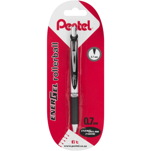 Pentel Black Gel Rollerball Pen 0.7mm