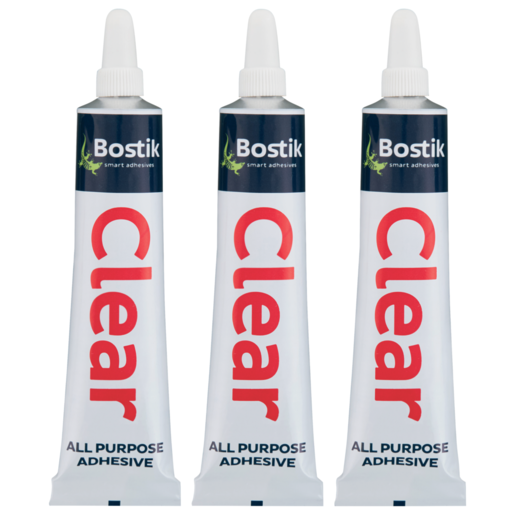 Bostik Clear All Purpose Adhesive 3 Pack