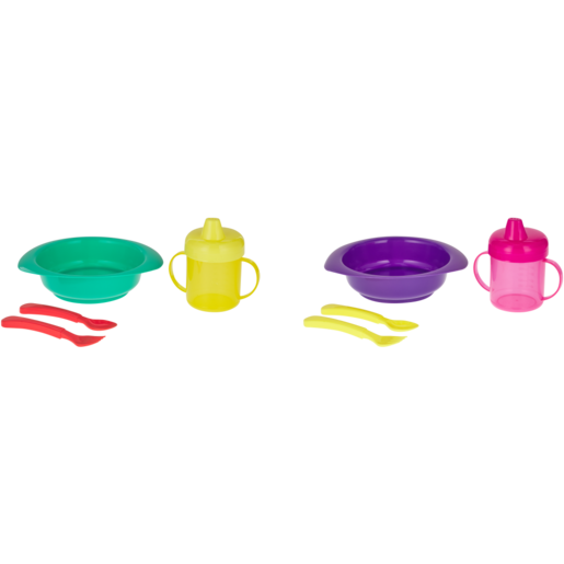 Jolly Tots 4 Piece Feeding Set 6 Months+ (Colour May Vary)