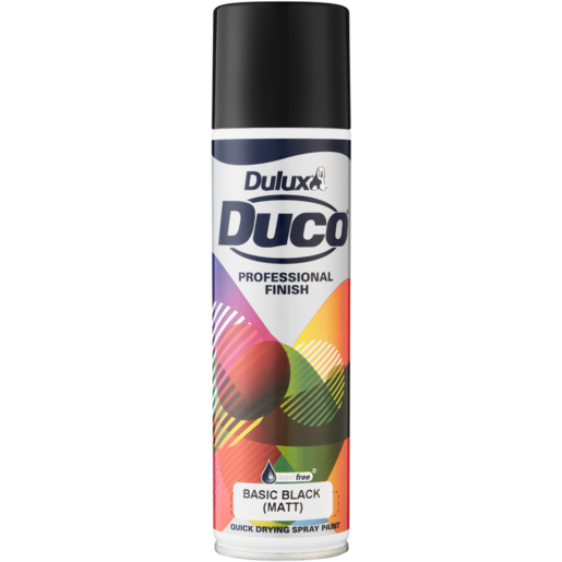Dulux Duco Matt Basic Black Spray Paint 300ml
