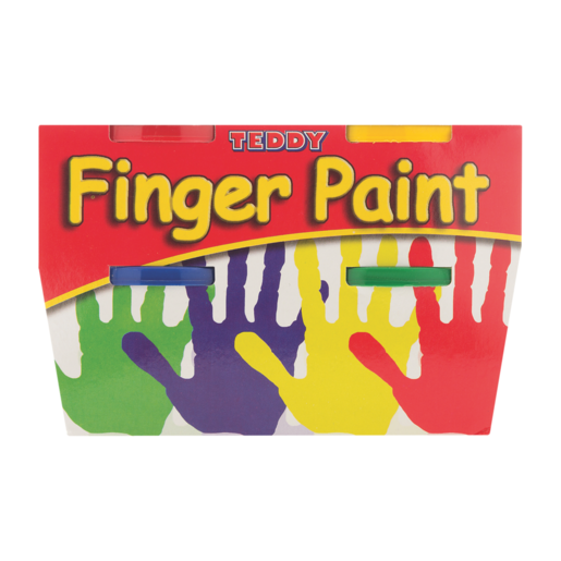 Teddy Finger Paint 4 Pack