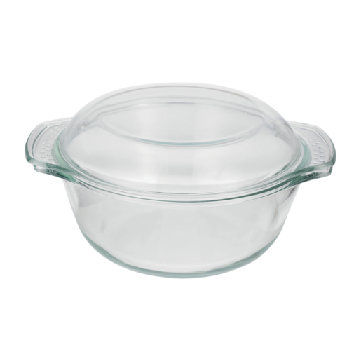 Home Discovery Curve Round Glass Casserole 2.8L
