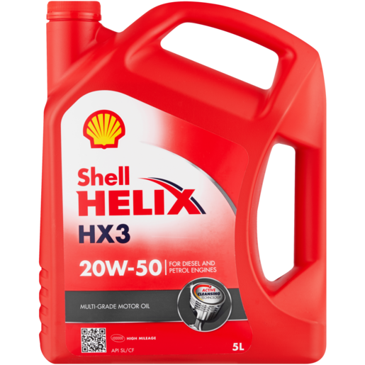 Shell Helix HX3 20W-50 Multi Grade Oil 5L