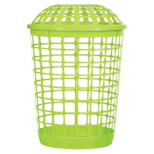 Budget Plastic Linin Bin With Lid (Colour May Vary)