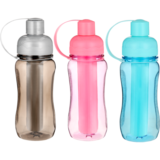 Large Drinking Bottle With Freeze Cube 530ml (Colour May Vary)