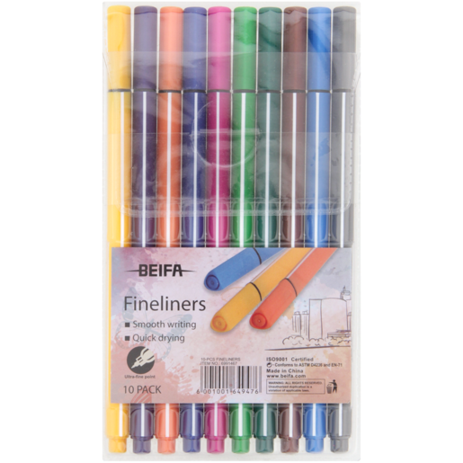 Beifa Assorted Fineliners 10 Pack
