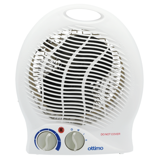 SCE White Fan Heater 2000W