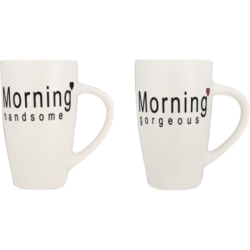 White Good Morning Coffee Mug 384ml