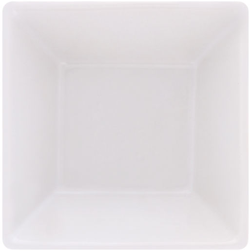White Linear Square Bowl