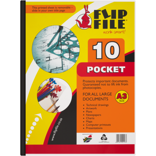 Flip File A3 Display File 10 Pockets