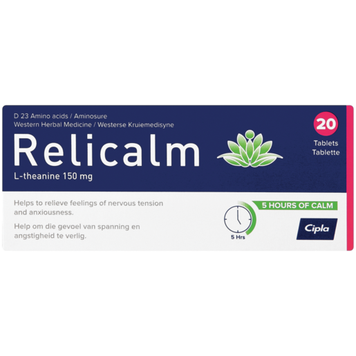 Relicalm Calming Tablets 20 Pack