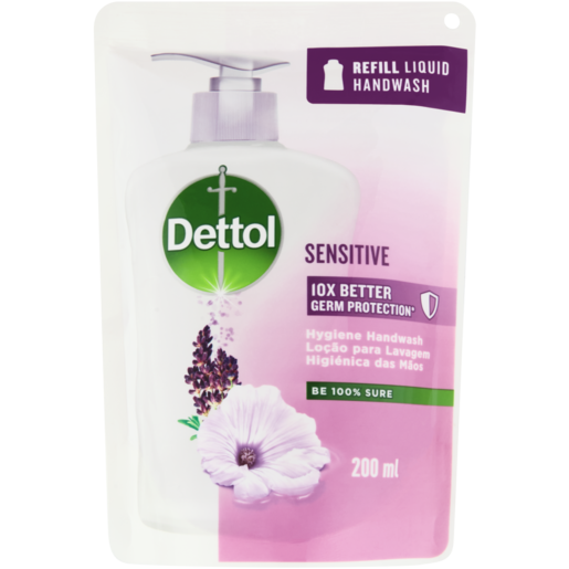 Dettol Sensitive Hygiene Liquid Handwash Refill 200ml