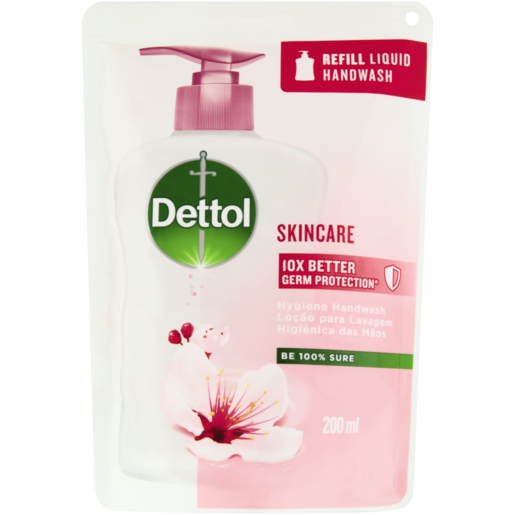 Dettol Skincare Hygiene Hand Wash Refill Pouch 200ml