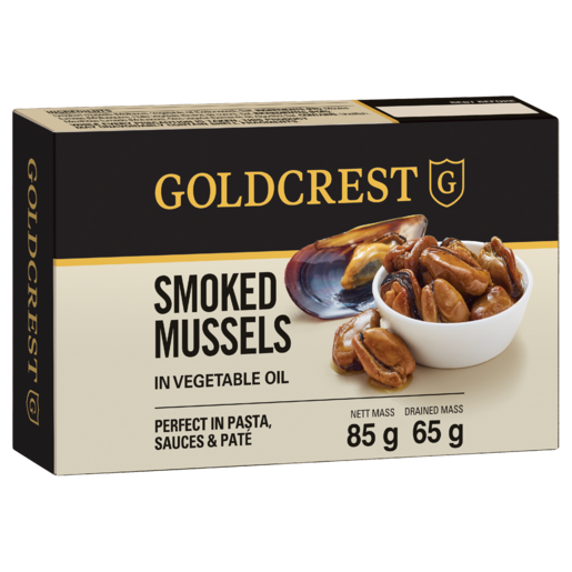 Goldcrest Smoked Mussels In Vegetable Oil 85g