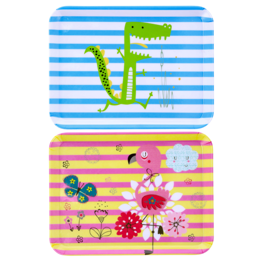 Melamine Small Kids Rectangle Tray (Assorted Item-Supplied At Random)