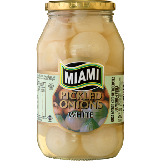Miami Pickled White Onions Jar 780g