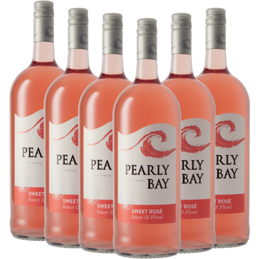 Pearly Bay Natural Sweet Rosé Wine Bottles 6 x 1.5L