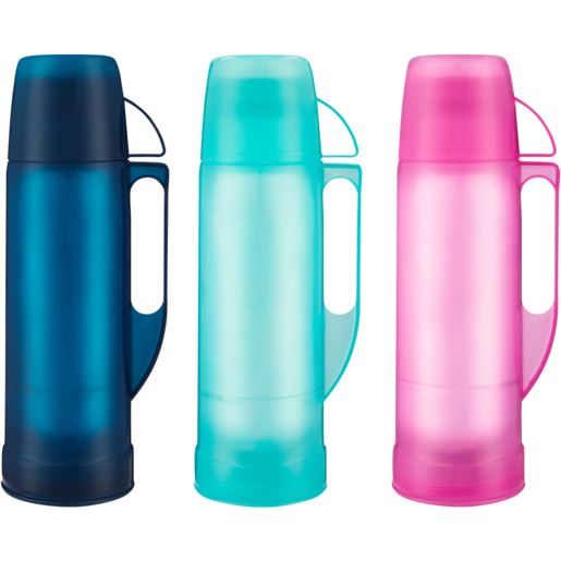Transparent Vaccuum Flask 1L (Colour May Vary)