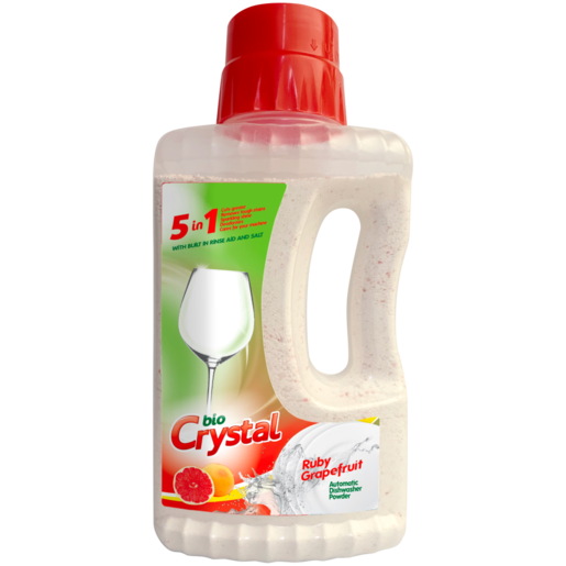 Crystal 5 In 1 Ruby Grapefruit Automatic Dishwasher Powder 1kg