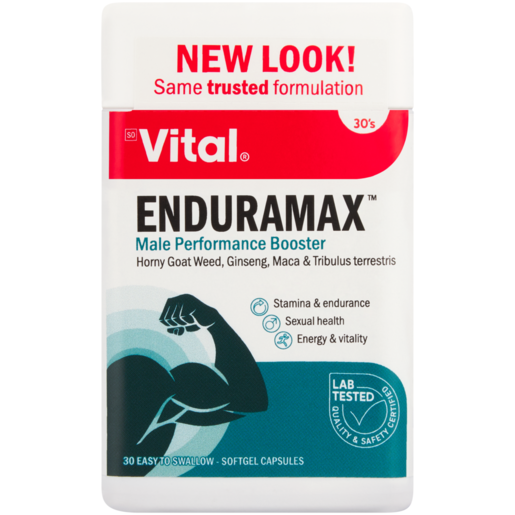 Vital Enduramax Male Performance Booster Softgel Capsules 30 Pack