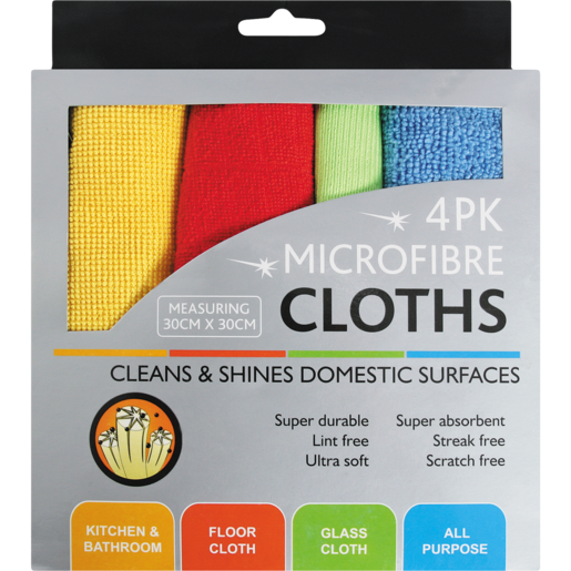 Essentials Microfibre Cleaning Cloth Variety Pack