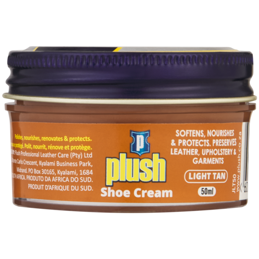 Plush Light Tan Shoe Cream 50ml
