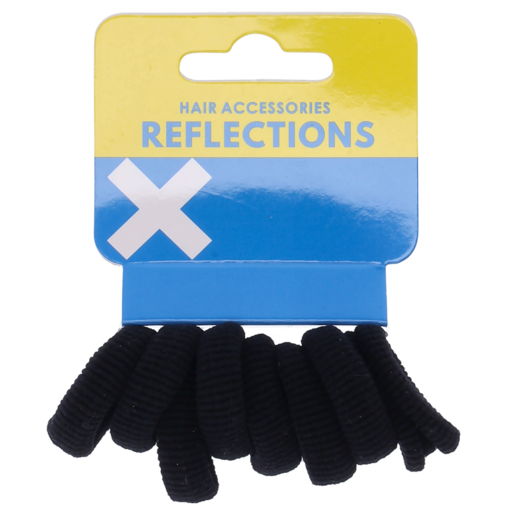 Reflections Black Small Knitted Elastic Set 8 Piece