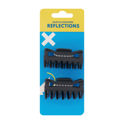 Reflections Black Basic Clip Clamps 2 Pack