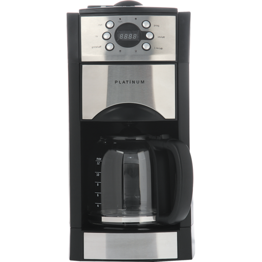 Platinum Coffee Maker With Mill