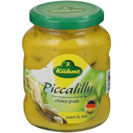 Kühne Piccalilly Sweet & Sour Pickled Vegetables Jar 360g
