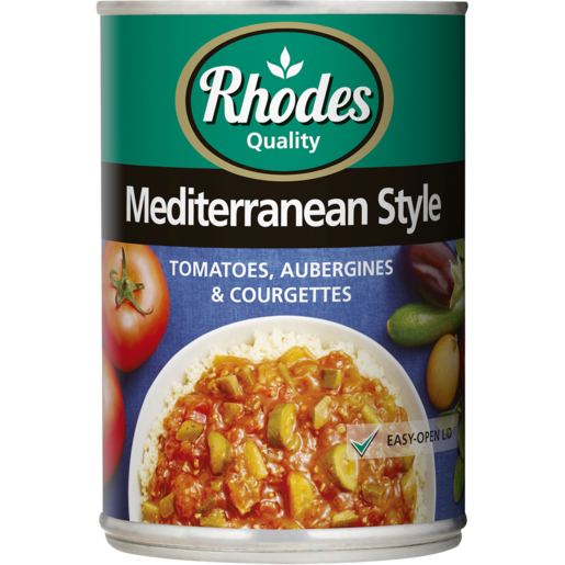 Rhodes Quality Mediterranean Style Tomato Aubergines & Courgettes Can 410g