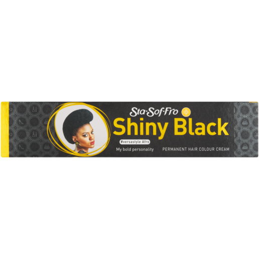 Sta-Sof-Fro Shiny Black Permanent Hair Colour Cream 25ml