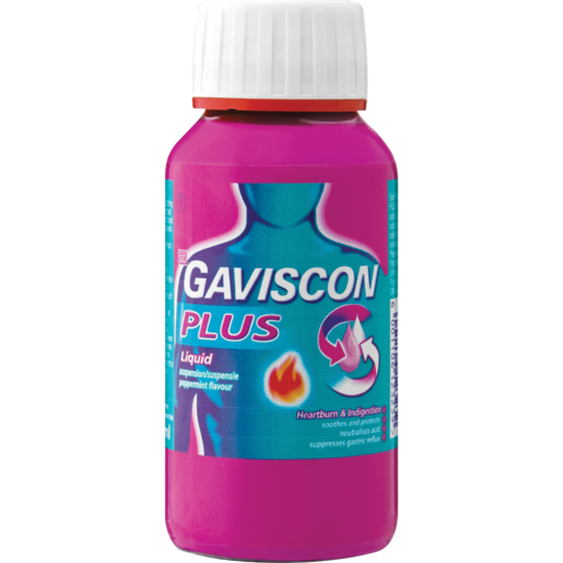 Gaviscon Plus Peppermint Liquid Anti-Acid Bottle 150ml