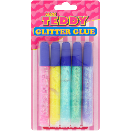 Miss Teddy Glitter Glue 5 Pack