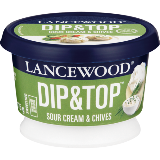 LANCEWOOD Sour Cream & Chives Dip & Top 175g