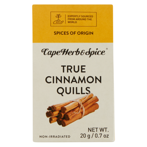 Cape Herb & Spice True Cinnamon Quills 20g