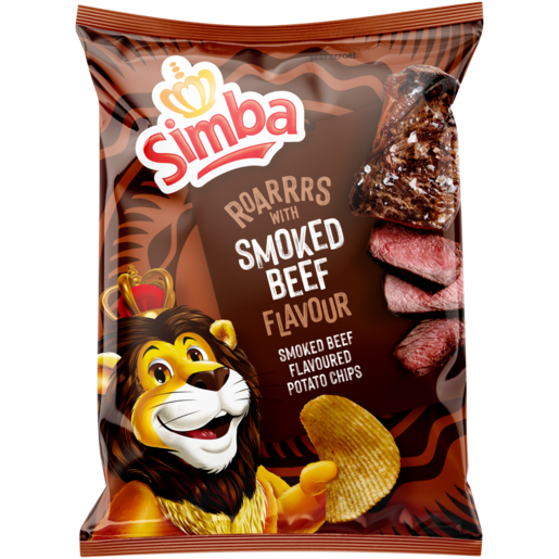Simba Smoked Beef Flavoured Potato Chips Bag 36g