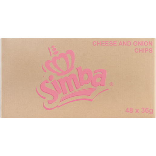 Simba Cheese And Onion Potato Chips 48 x 36g