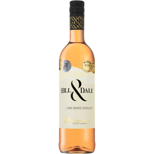 Hill & Dale Dry Rosé Merlot Red Wine Bottle 750ml