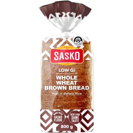 SASKO Low G.I Dumpy Wholewheat Brown Bread 800g