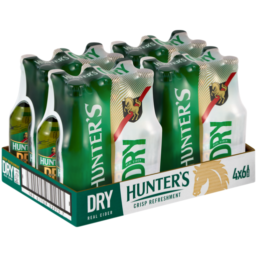 Hunter's Dry Cider Bottles 24 x 330ml