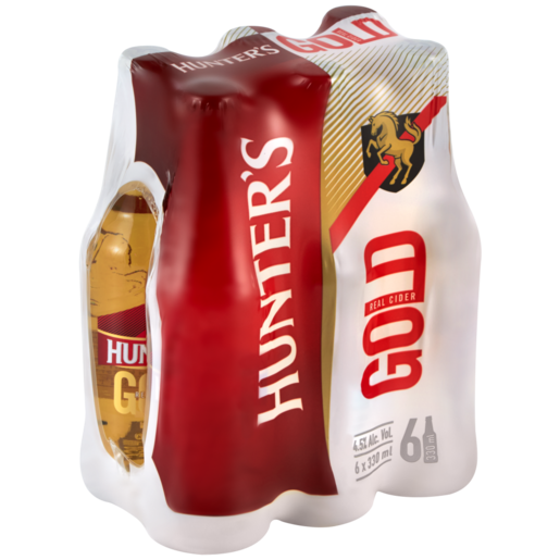 Hunter's Gold Cider Bottles 6 x 330ml