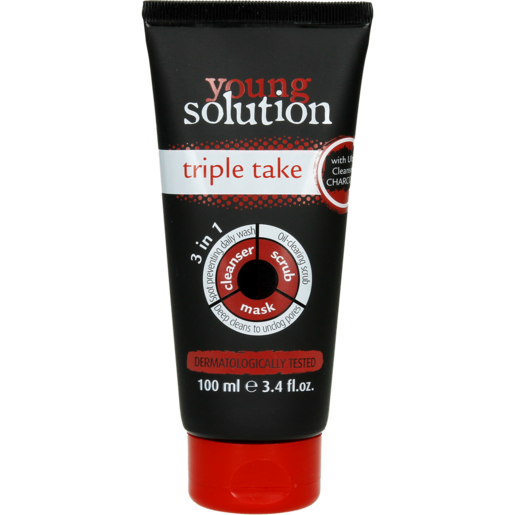 Young Solution Triple Take 3-In-1 Cleanser Mask Scrub 100ml