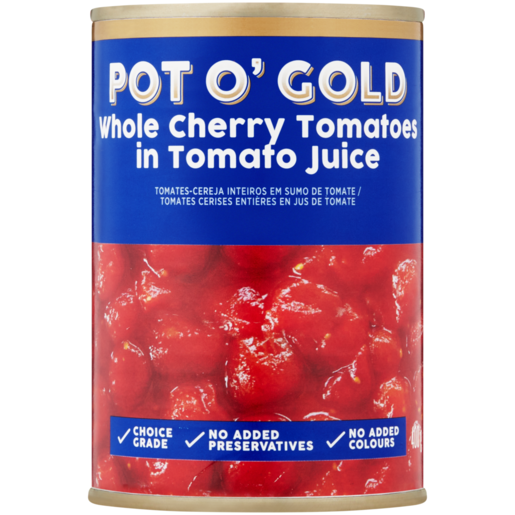 Pot O' Gold Whole Cherry Tomatoes in Tomato Juice 400g 