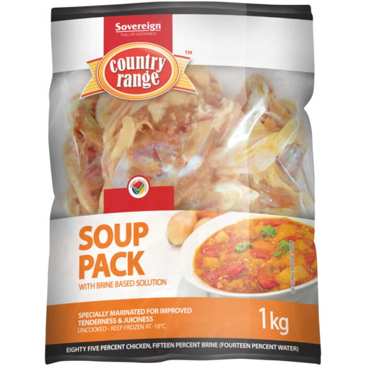Country Range Frozen Soup Chicken Chunks 1kg