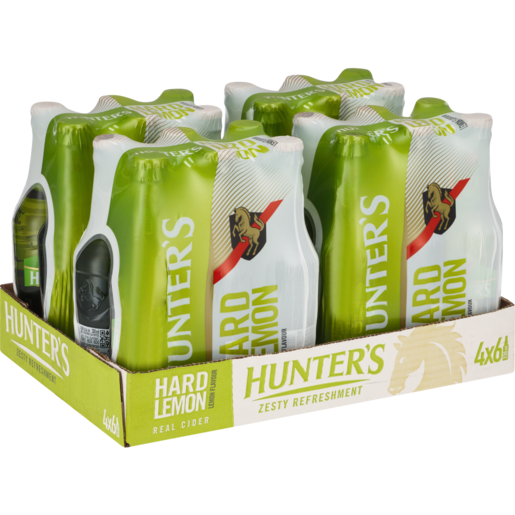 Hunter's Hard Lemon Cider Bottles 24 x 330ml