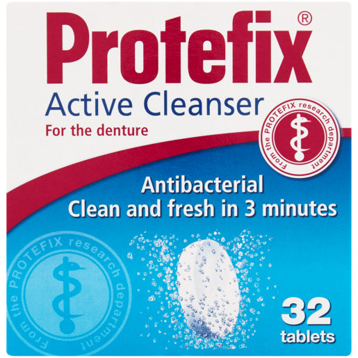 Protefix Active Denture Cleanser Tablets 32 Pack