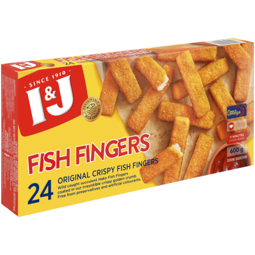 I&J Frozen Original Crispy Fish Fingers 600g, Frozen Fish Fingers, Frozen  Fish & Seafood, Frozen Food, Food