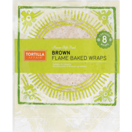 Affair Brown Flame Baked Wraps 8 Pack